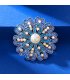 XSB255 - High-End Exquisite Blue Flower Brooch